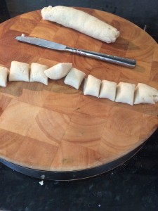 I cut my gnocchi a little bigger than I liked this time. There wasn't enough surface area for the sauce!