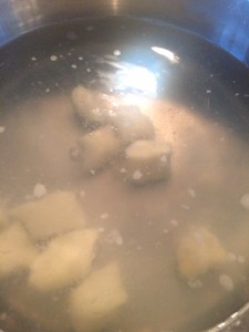 Doesn't this picture just look disgusting? Yes, but the gnocchi will be delicious anyway!