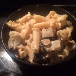 Creamy eggplant pasta