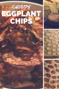 Make crispy eggplant chips as an alternative to potato chips.  