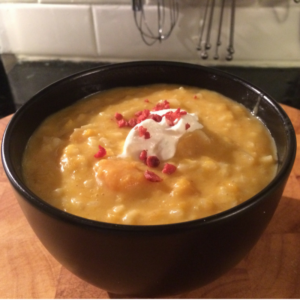 Smoky butternut squash risotto