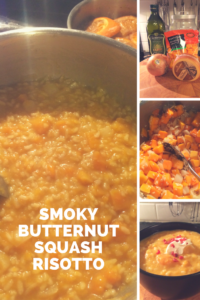 Smoky butternut squash risotto