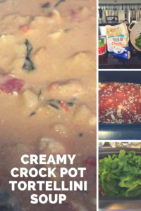 Creamy Crock Pot tortellini soup