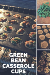 Green bean casserole cups turn a comfort food into a finger food!