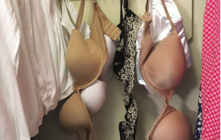 Hang your bras from a belt rack and make laundry day less of a chore!