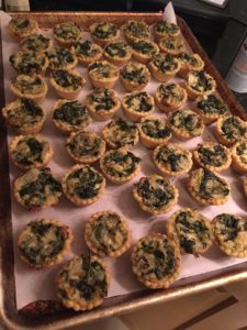 Spinach and artichoke dip cups