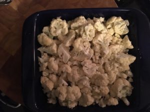 Microwaving cauliflower florets in the pan you'll use to bake the gratin means that you'll have fewer dishes to wash.