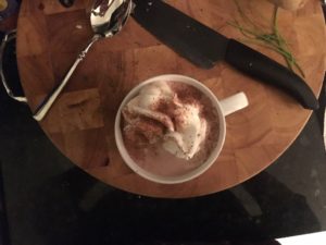 Gingerbread hot chocolate. Add a spicy kick to your hot chocolate game!