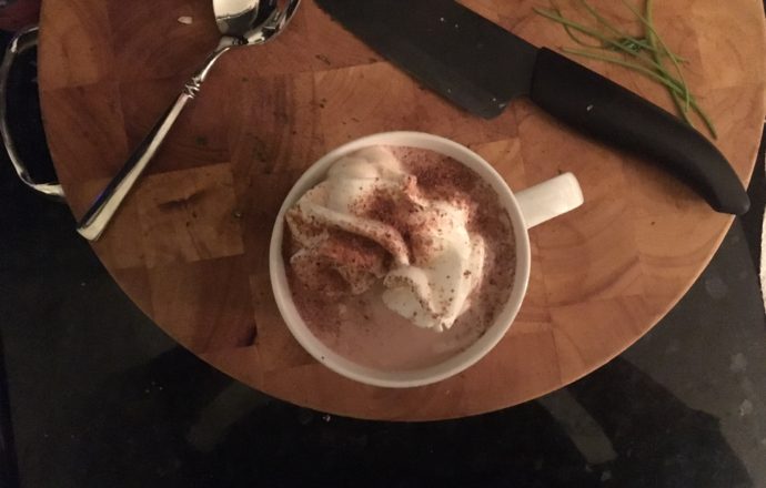 Gingerbread hot chocolate. Add a spicy kick to your hot chocolate game!