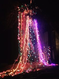 Wacky, crazy mardi gras lights for Christmas