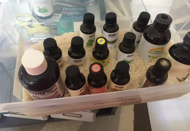 essential oil storage box rice