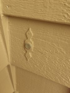 doorbell painted over stuck