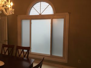 frosted window film application