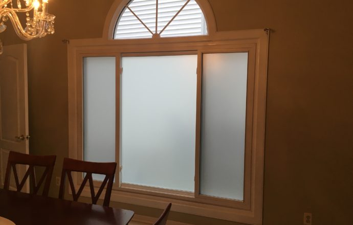 frosted window film application