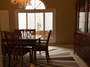 naked window dining room west elm rug