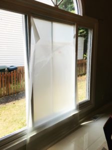 Looking for a very minimal window treatment? Apply window film