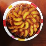peach upside-down cake
