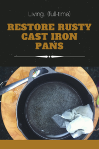 Did you accidentally let water meet your cast iron skillet? Don't throw it away! Follow these simple steps to restore your pan to its former glory!