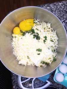 ricotta mixture mozzarella parmesan eggs