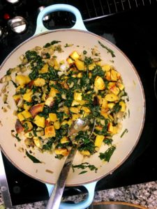 spinach and squash