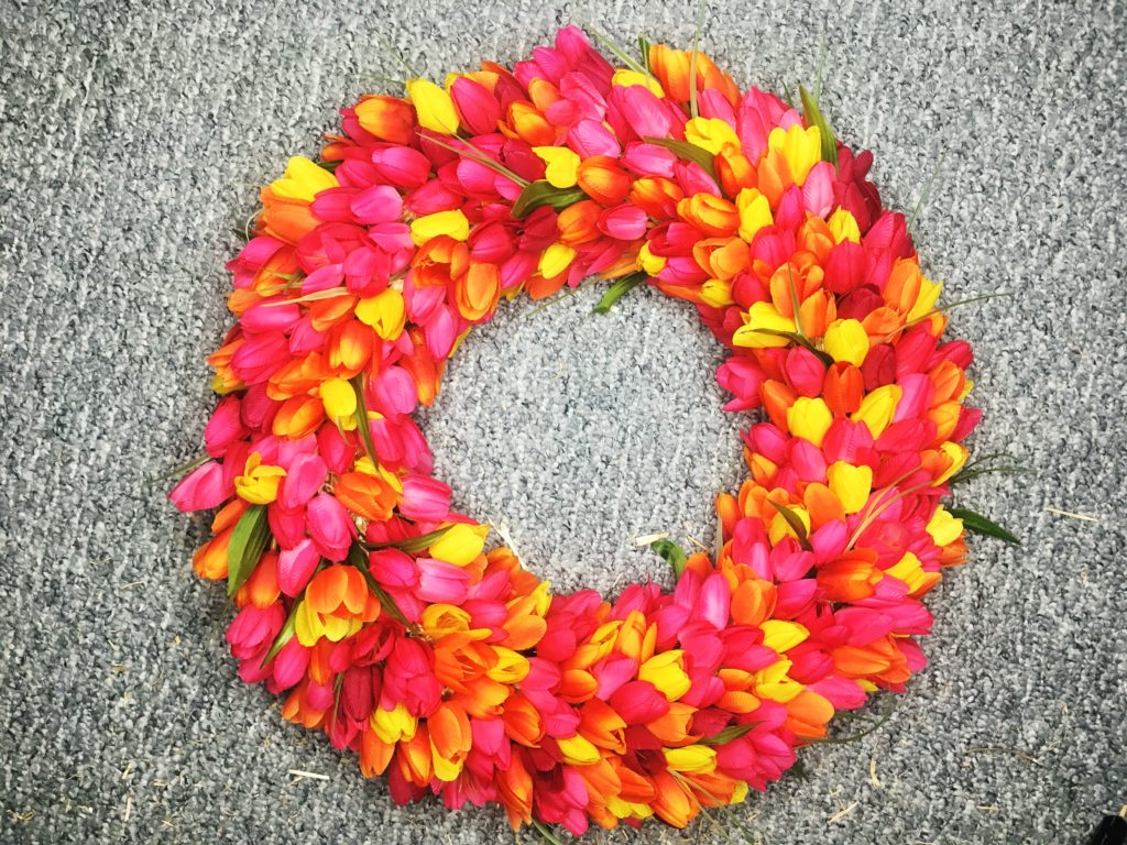 tulip wreath diy instructions