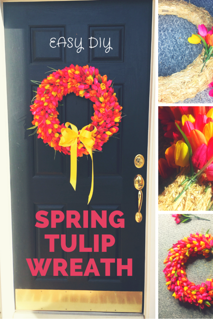 Welcome spring with this DIY tulip wreath!