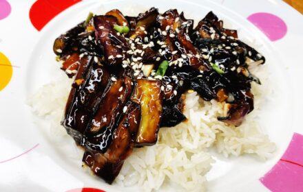 sesame garlic eggplant