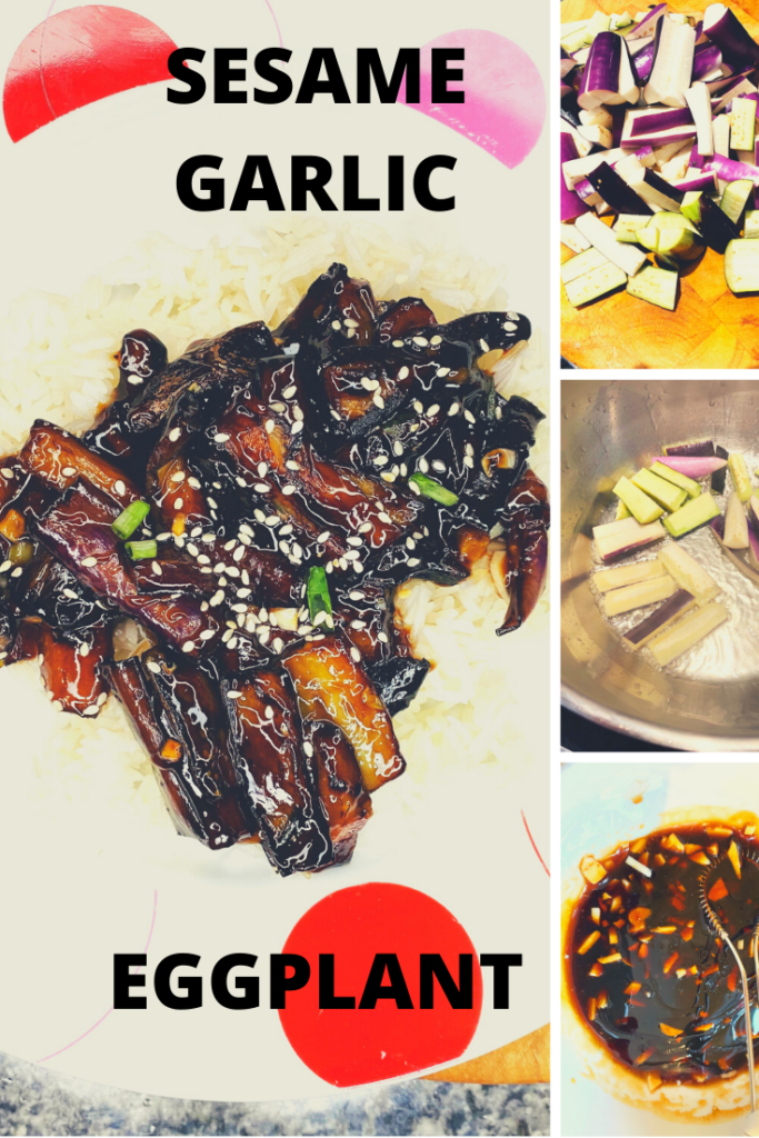 Make this sesame garlic eggplant for take-out flavor at home!